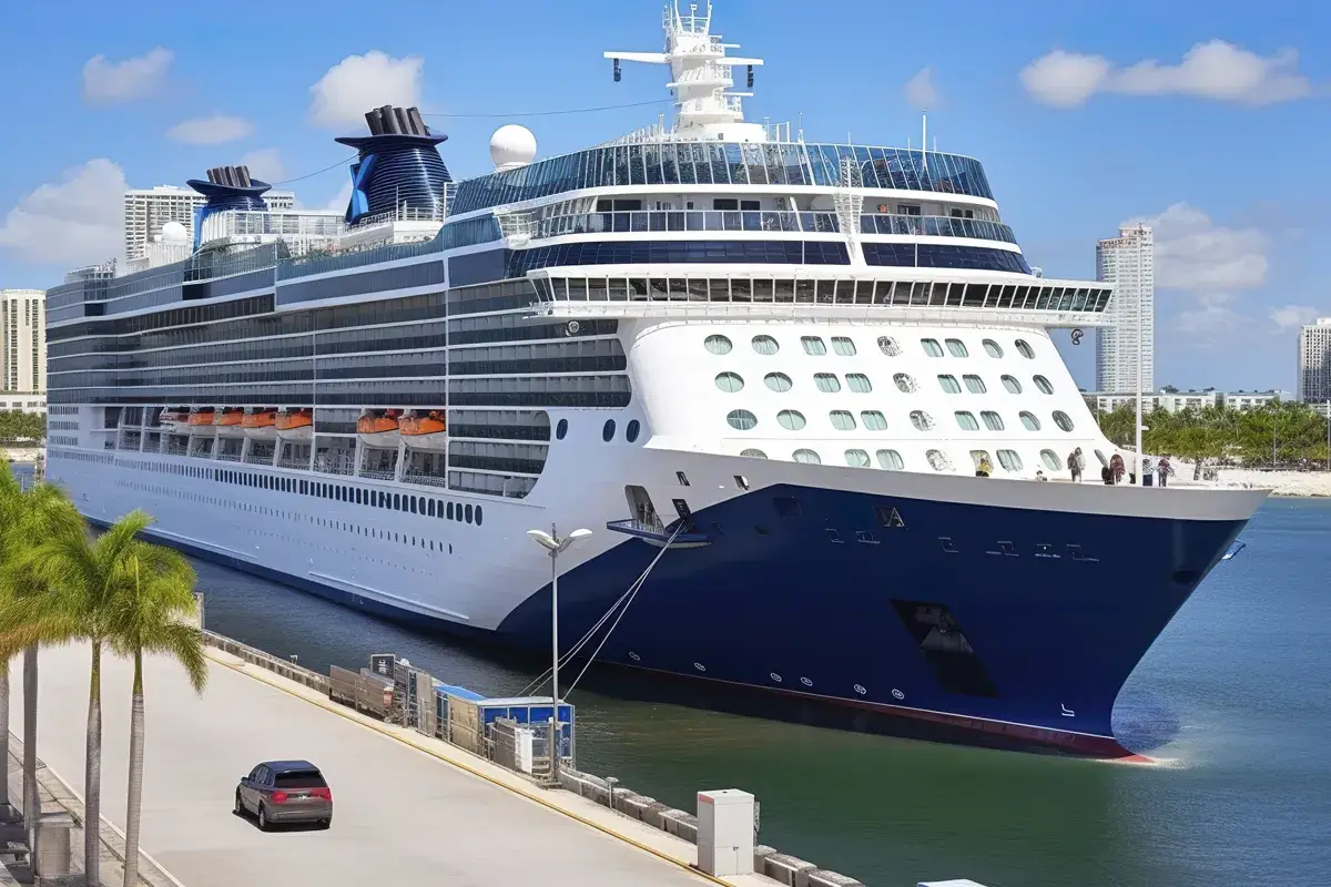 Florida celebrity cruise ship docked at port everglades ft lauderdale